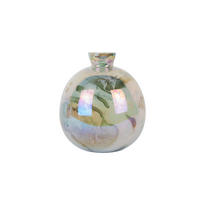 VASE Melange Bottle 23/23/26 cm - Grün, Glas (23/26cm) - Present Time