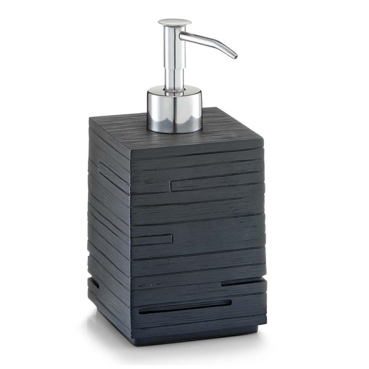 BADACCESSOIRES - Schiefer Optik, 3-teiliges Set - Schwarz, Stein (8.5/38.5/9.5cm) - Zeller Present