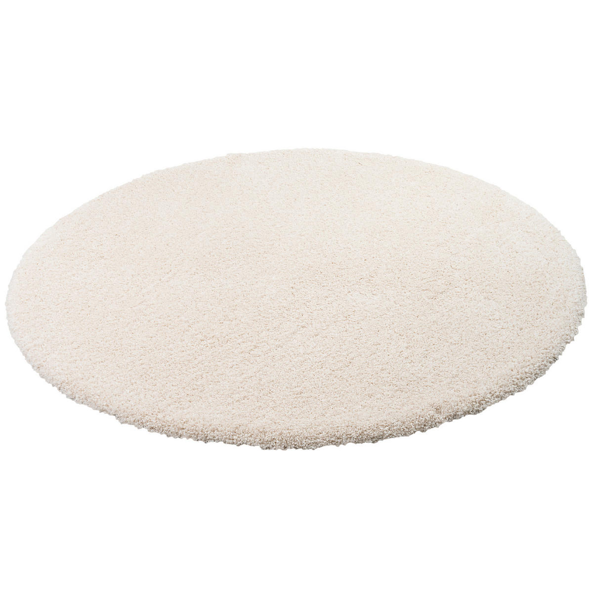 LUXUS HOCHFLOR SHAGGY TEPPICH DREAM RUND - Beige, Textil (100/100cm) - Snapstyle