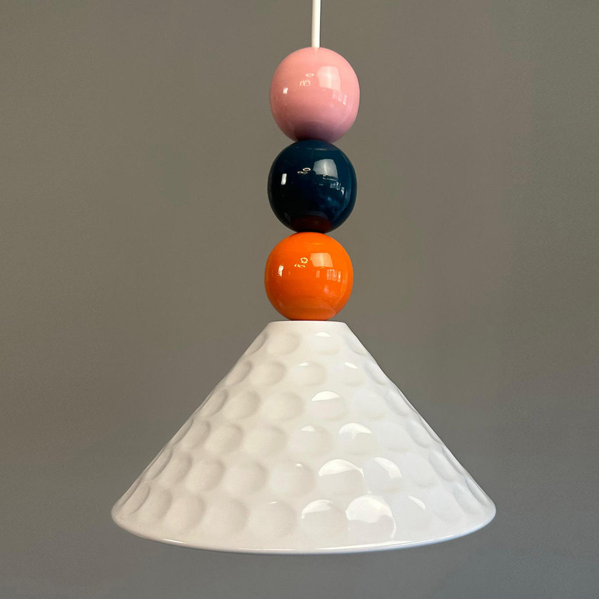 PENDELLEUCHTE PGTRumy - Weiß, Metall (24/24/26cm) - Bamyum