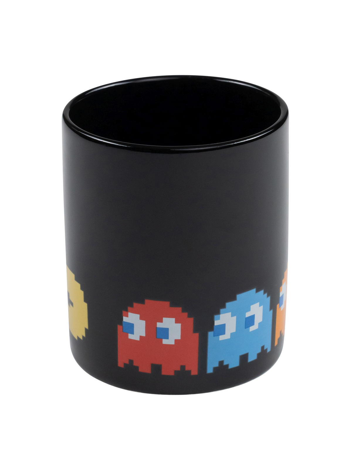 KAFFEEBECHER Pac-Man Schwarz 320 ml - Schwarz, Keramik (0.32L) - United Labels