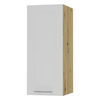 KÜCHENHÄNGESCHRANK Kvantum W2/20 Weiß Matt / Eiche Artisan Matt 20 / 32,5 / 72cm - Eiche Artisan/Weiß, Holz/Holzwerkstoff (20/72/32.5cm) - Feldmann-Wohnen