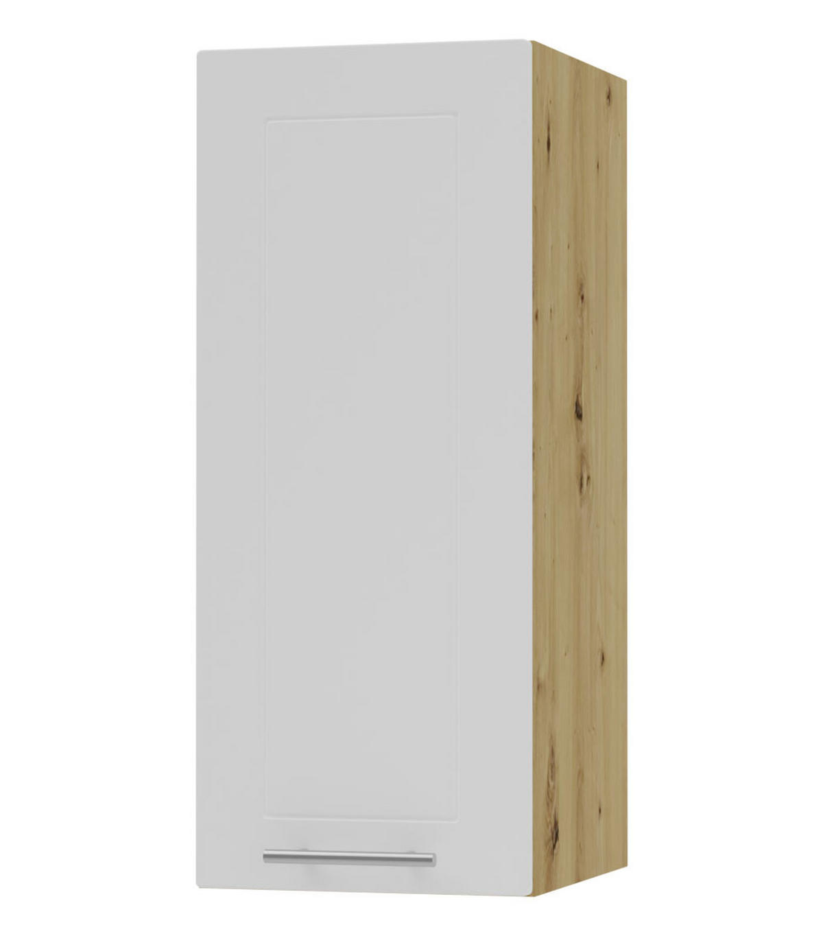 KÜCHENHÄNGESCHRANK Kvantum W2/20 Weiß Matt / Eiche Artisan Matt 20 / 32,5 / 72cm - Eiche Artisan/Weiß, Holz/Holzwerkstoff (20/72/32.5cm) - Feldmann-Wohnen