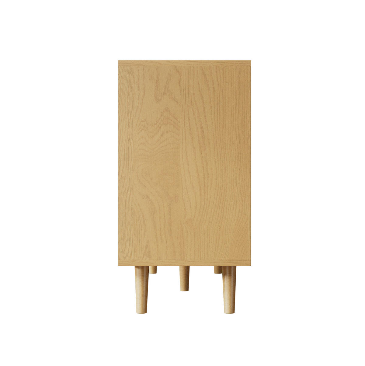 SIDEBOARD 120/76,5/40 cm Walnuss aus Spanplatte und Massivholz mit 6 Schubladen - Eichefarben, Holzwerkstoff (40/76.5/120cm) - OKMYHOME