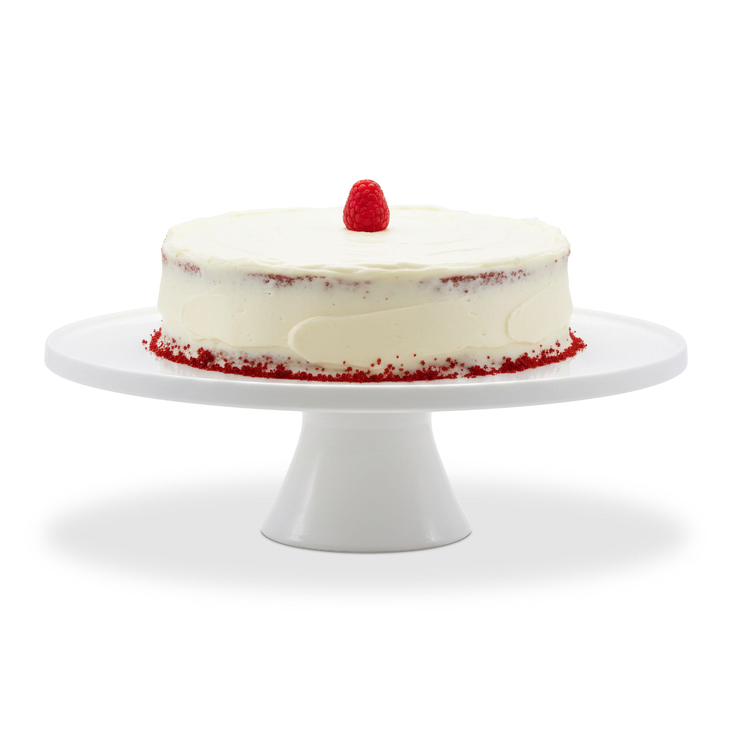 TORTENPLATTE - Weiß, Keramik (32/10/32cm) - Relaxdays