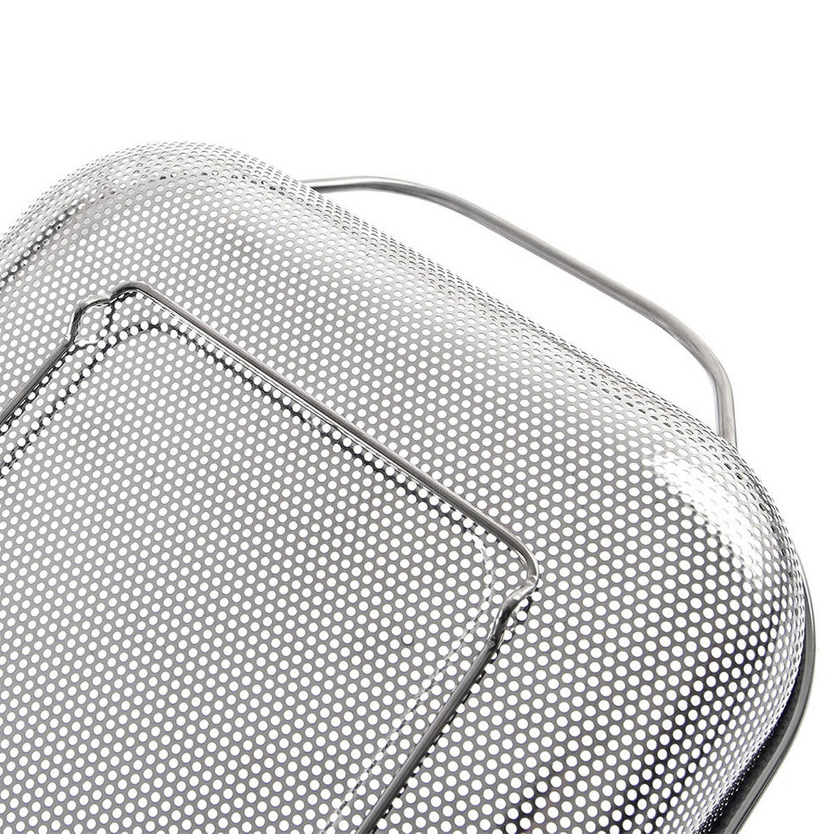 KÜCHENSIEB ANETT Silber 43 x 25 x 9 cm - Silberfarben, Metall (25cm) - Orion 