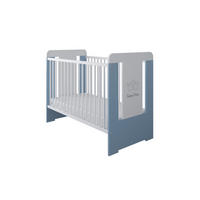 KINDERBETT Prince - Blau/Weiß, Holz (60/120cm) - Kids Collective