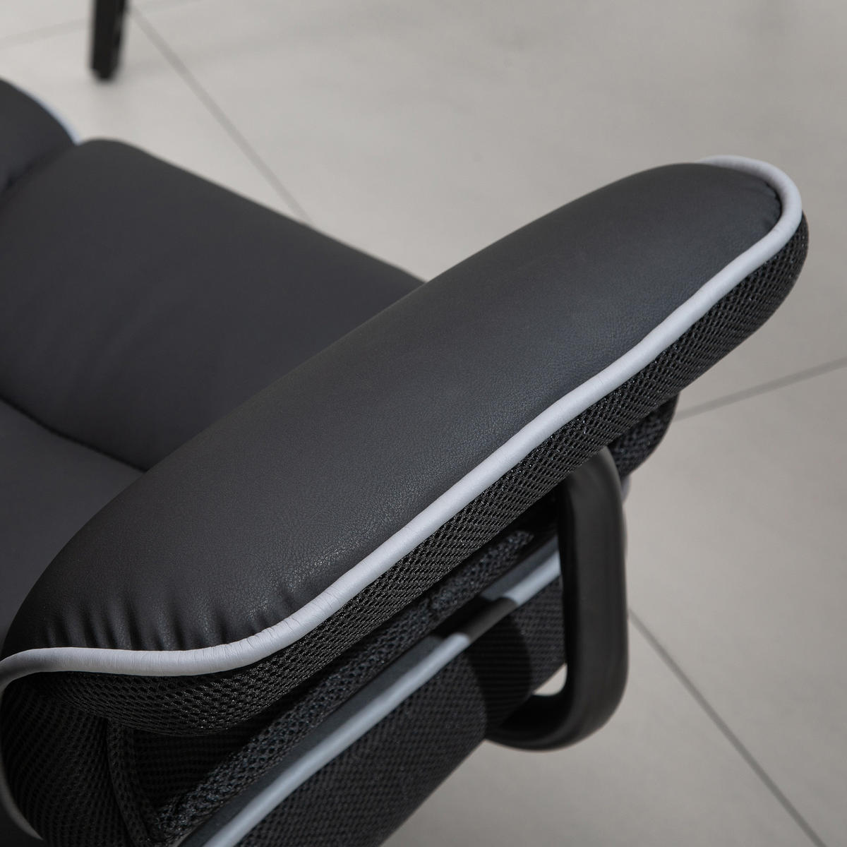 DREHSTUHL 76/80/118-124 cm, höhenverstellbar & 360° drehbar, Wippfunktion, schwarz - Schwarz, Kunststoff (80/124/76cm) - Redom