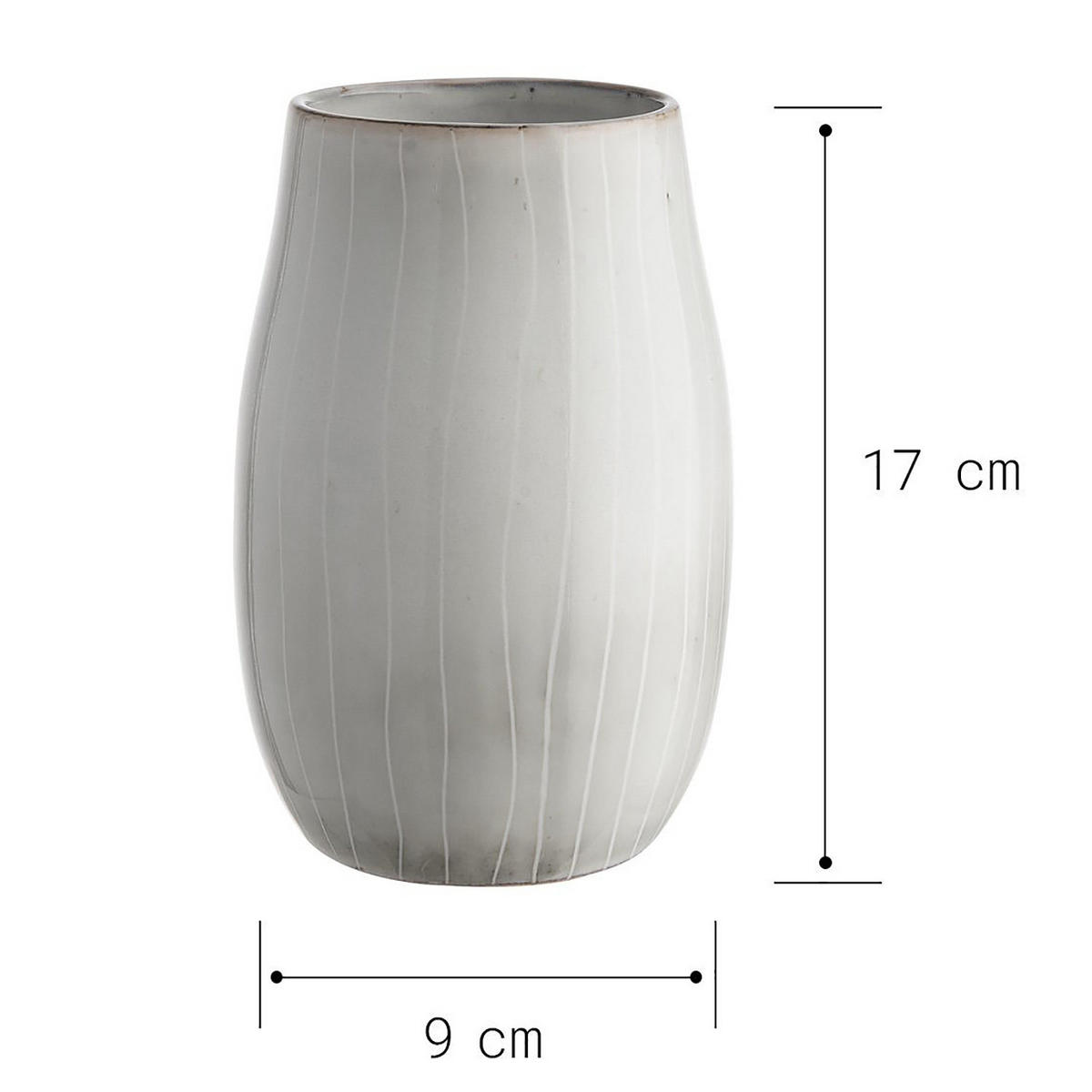 VASE Henley - Grau, Keramik (17cm) - Butlers