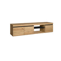 LOWBOARD eiche, schwarz, 160/40/41cm - Eichefarben/Schwarz, Holzwerkstoff (160/41/40cm) - Skraut Home