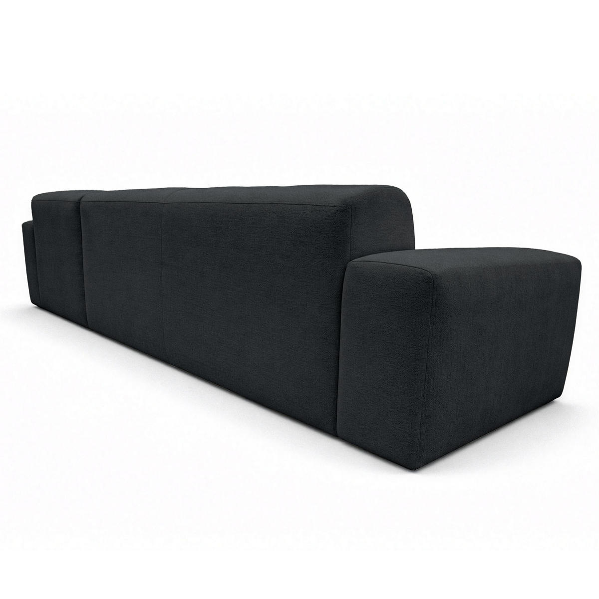 ECKSOFA L Form Corlu Schwarz 310/165/78 cm – stilvolle kleine Eckcouch Rechts - Schwarz, Kunststoff/Textil (165/310cm) - AX Living