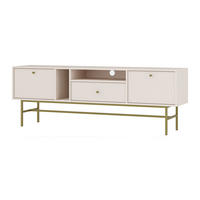 LOWBOARD TORINO 180x40,8x62,5 cm mit 1 Schubladen und 2 Türen Beige - Beige, Holzwerkstoff (180/62.5/40.8cm) - MASSENO