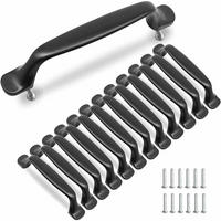 MÖBELGRIFF Schwarz 10er-Set 96 mm Aluminium - Schwarz, Metall (1.6/1.8/13cm)
