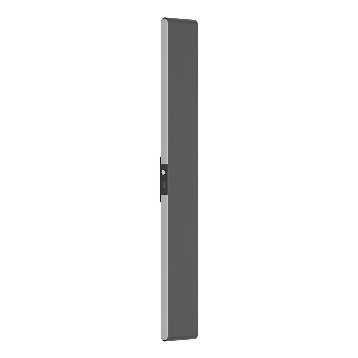AKKU-WANDLEUCHTE inkl. Fernbedienung - Dimmbar - Aluminium - Schwarz, Metall (7/47/46cm) - home24