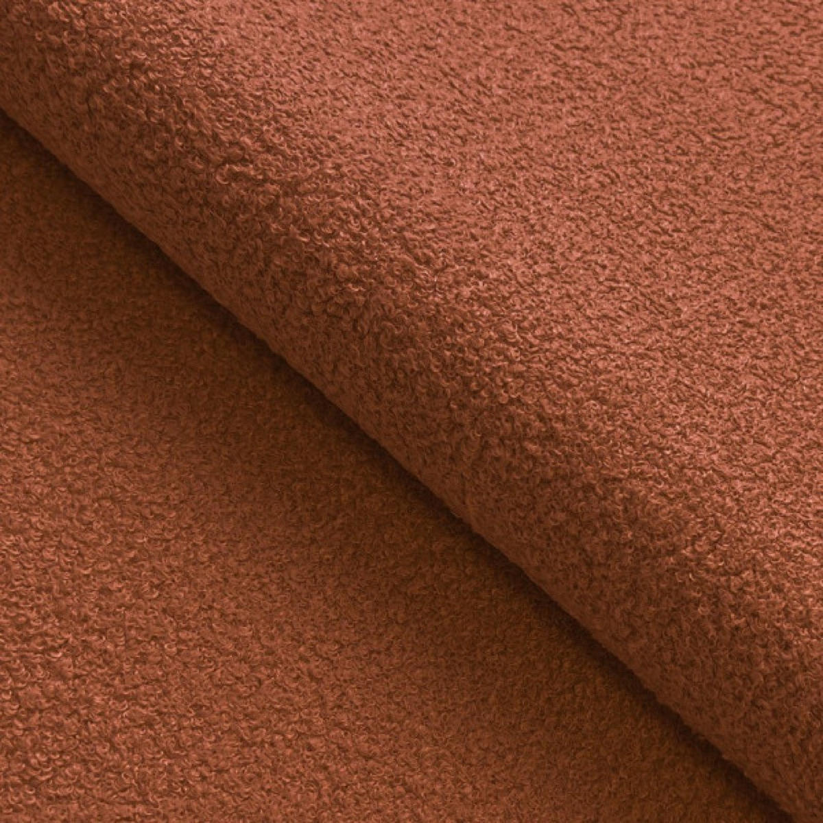 SOFA Ceglasta MILA Ausziehbar Ohne Armlehnen Boucle - Orange, Textil (214/89/104cm) - Sepro Meble