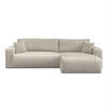 Ecksofa PRESTIGE SOFT mit Schlaffunktion und Bettkasten, Tilia 01 - Creme, Textil (277/143cm) - Lookway