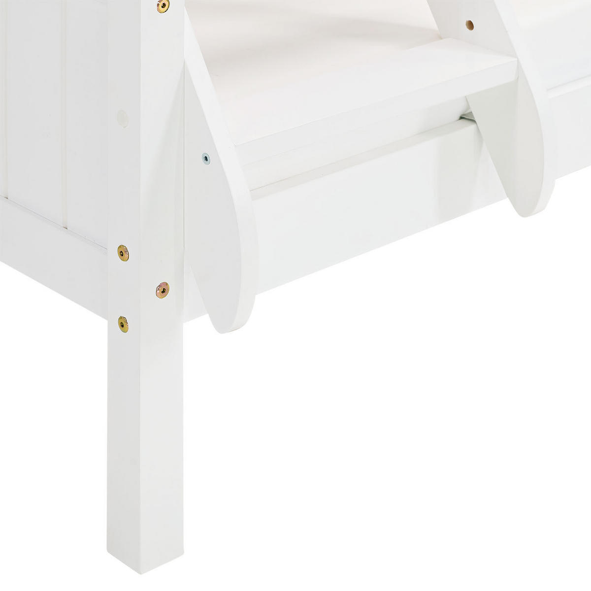 ETAGENBETT 90/200 cm und 180/200 mit Matratzen - Weiß, Holz - Homestyle4u