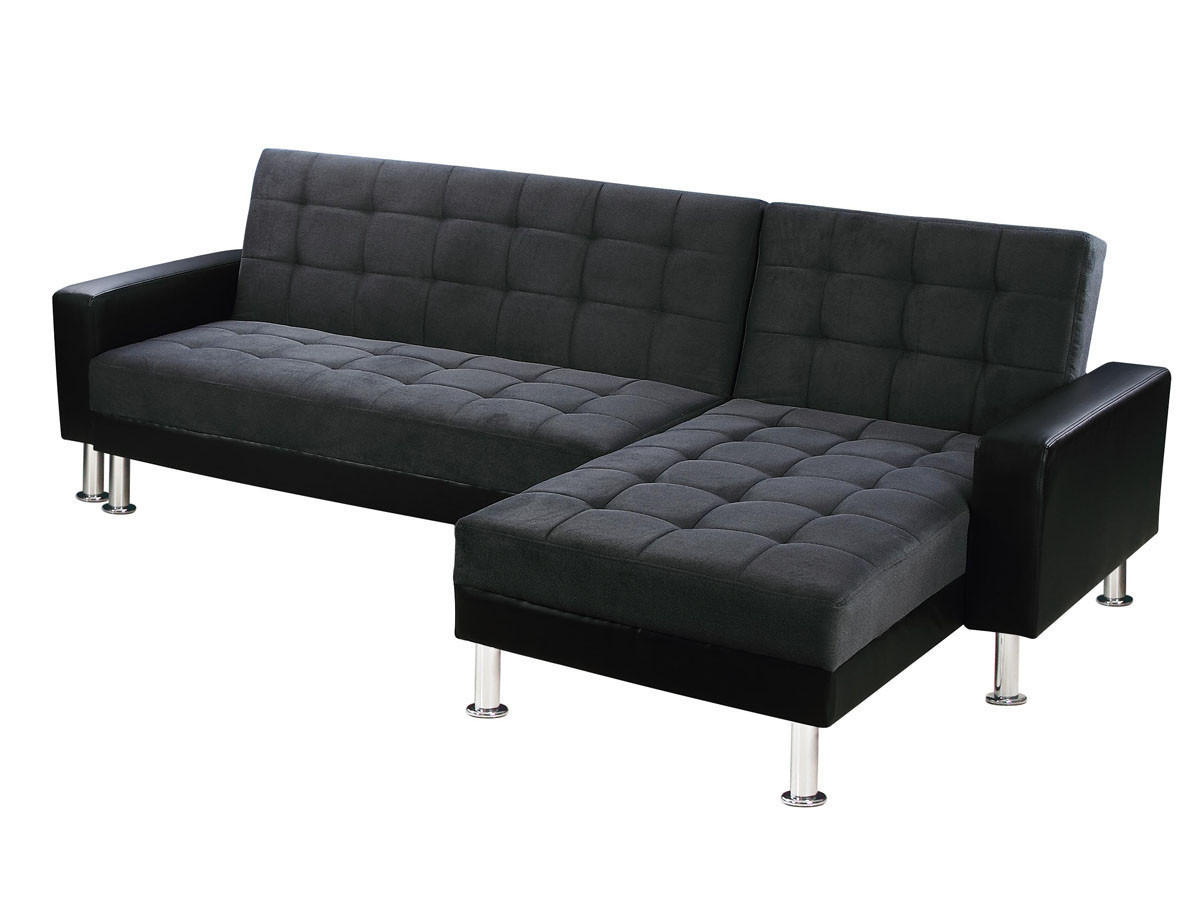 ECKSCHLAFSOFA Theo Schwarz/Grau - Grau, Textil (260/144cm) - Habitat Garten