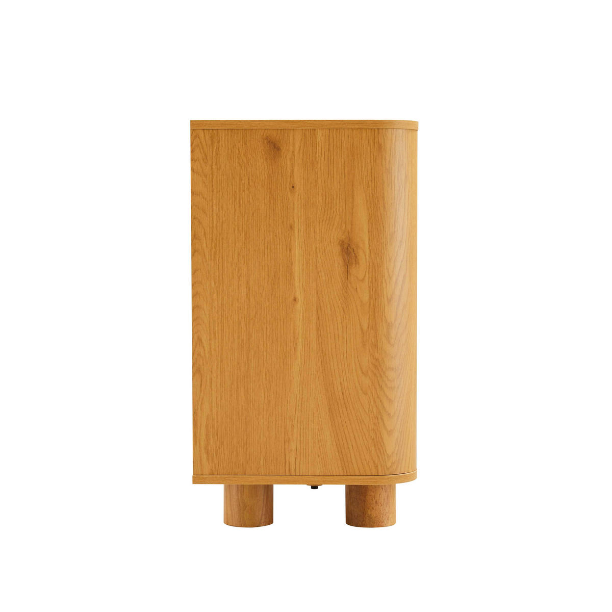 SIDEBOARD 120 cm, schwarzes Holz - Beige, Holz (40/75/120cm) - Oviala
