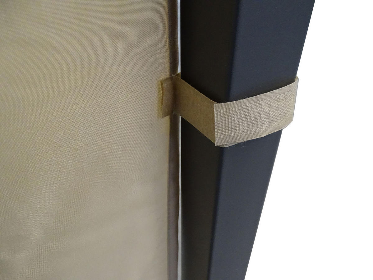 2 Seitenteile 250x190cm mit Fenster Sand - Beige, Kunststoff/Textil (250/190/250cm) - QUICK STAR