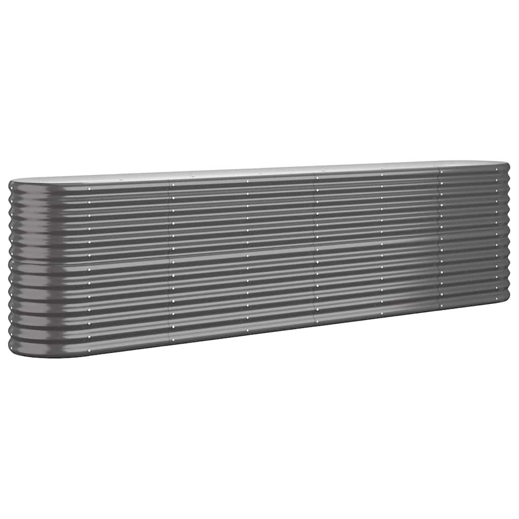 HOCHBEET Verzinkter Stahl 260/40/68 Cm Anthrazit - Anthrazit, Metall (260/68/40cm) - vidaXL
