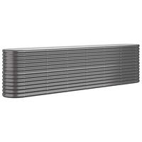 HOCHBEET Verzinkter Stahl 260/40/68 Cm Anthrazit - Anthrazit, Metall (260/68/40cm) - vidaXL