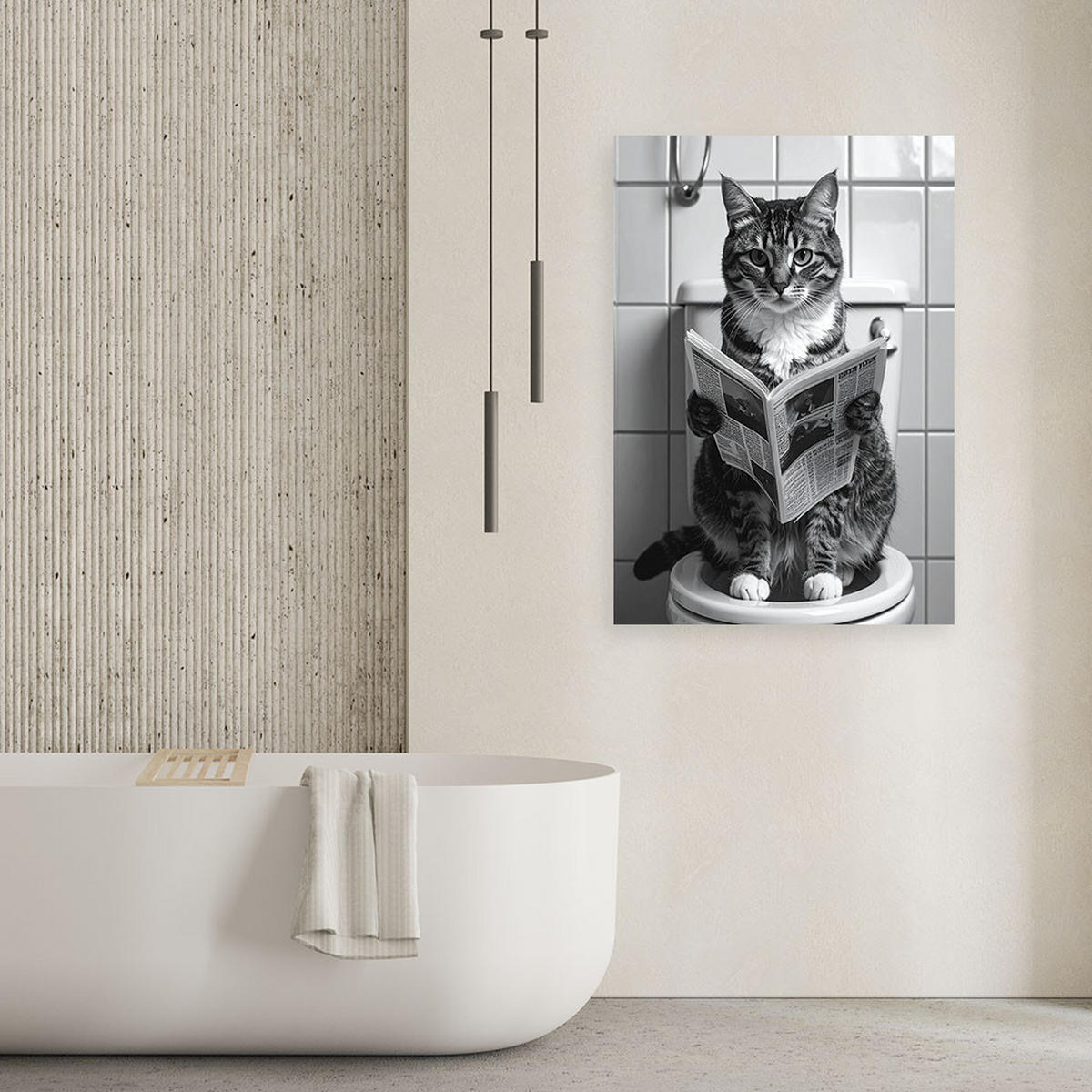 LEINWANDBILD Tiere 80x120cm - Grau, Textil (80/120cm) - Feeby