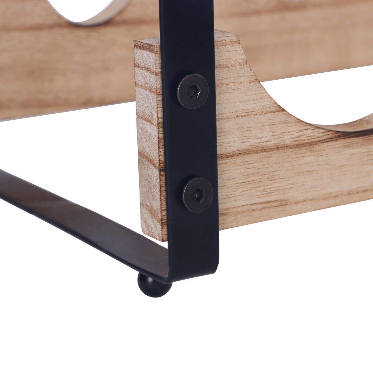 WEINREGAL - Multicolor, Holz/Metall (39.5/29/17.5cm) - Relaxdays