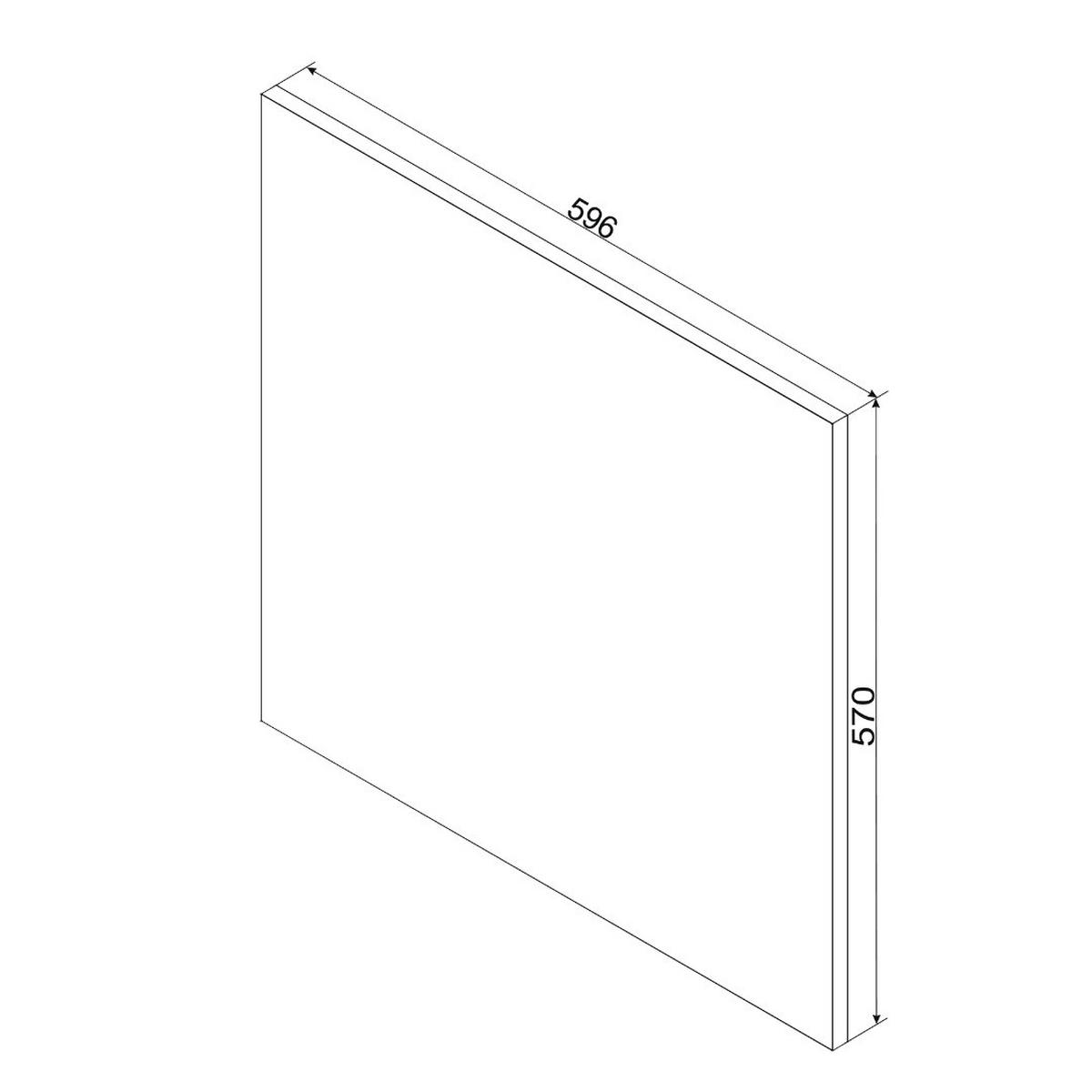 GESCHIRRSPÜLEFRONTEN - FZ 60 PO ( S2100/61 ) - KATE - Elegante Geräte-Front - Grau, Holz/Metall (60/57/1.9cm) - ROYAL24_MARKT