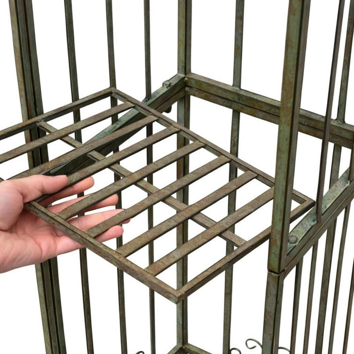 ROSENBOGEN aus Metall Kletterhilfe 275x172 cm 93969 - Grün, Metall (172/275/38cm) - DanDiBo