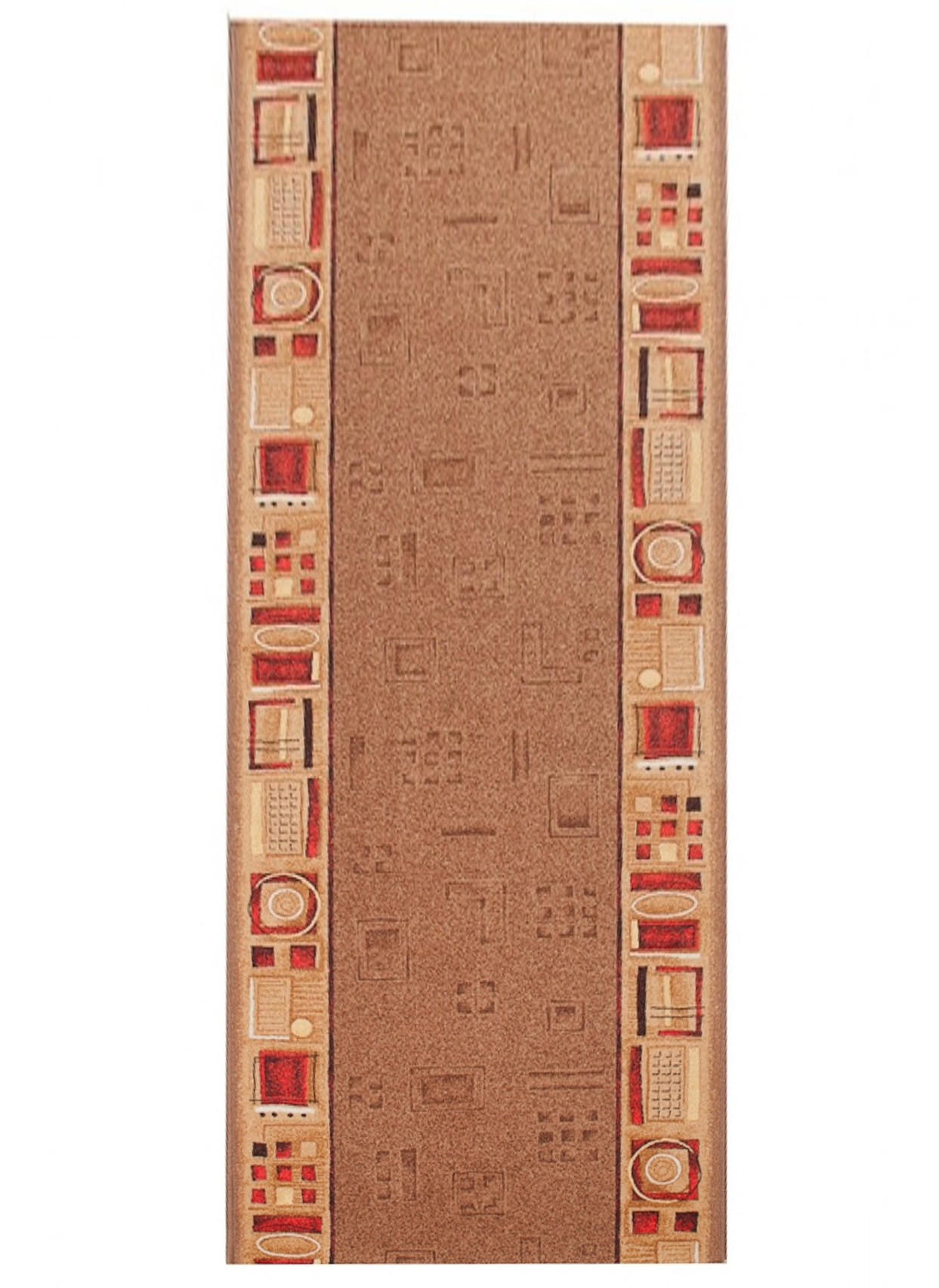 TEPPICHLÄUFER Anti-Rutsch Dunkelbraun rutschfest Gummiunterlage 67/1000 cm - Dunkelbraun, Textil (67/1000cm) - Tapiso