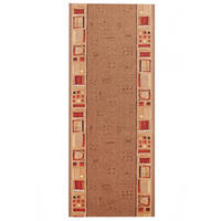 TEPPICHLÄUFER Anti-Rutsch Dunkelbraun rutschfest Gummiunterlage 67/1000 cm - Dunkelbraun, Textil (67/1000cm) - Tapiso