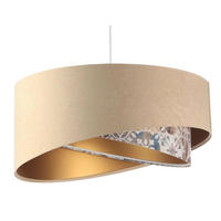 HÄNGELEUCHTE Gold 50/23 cm - Goldfarben, Kunststoff (50/1.3/23cm) - ONZENO