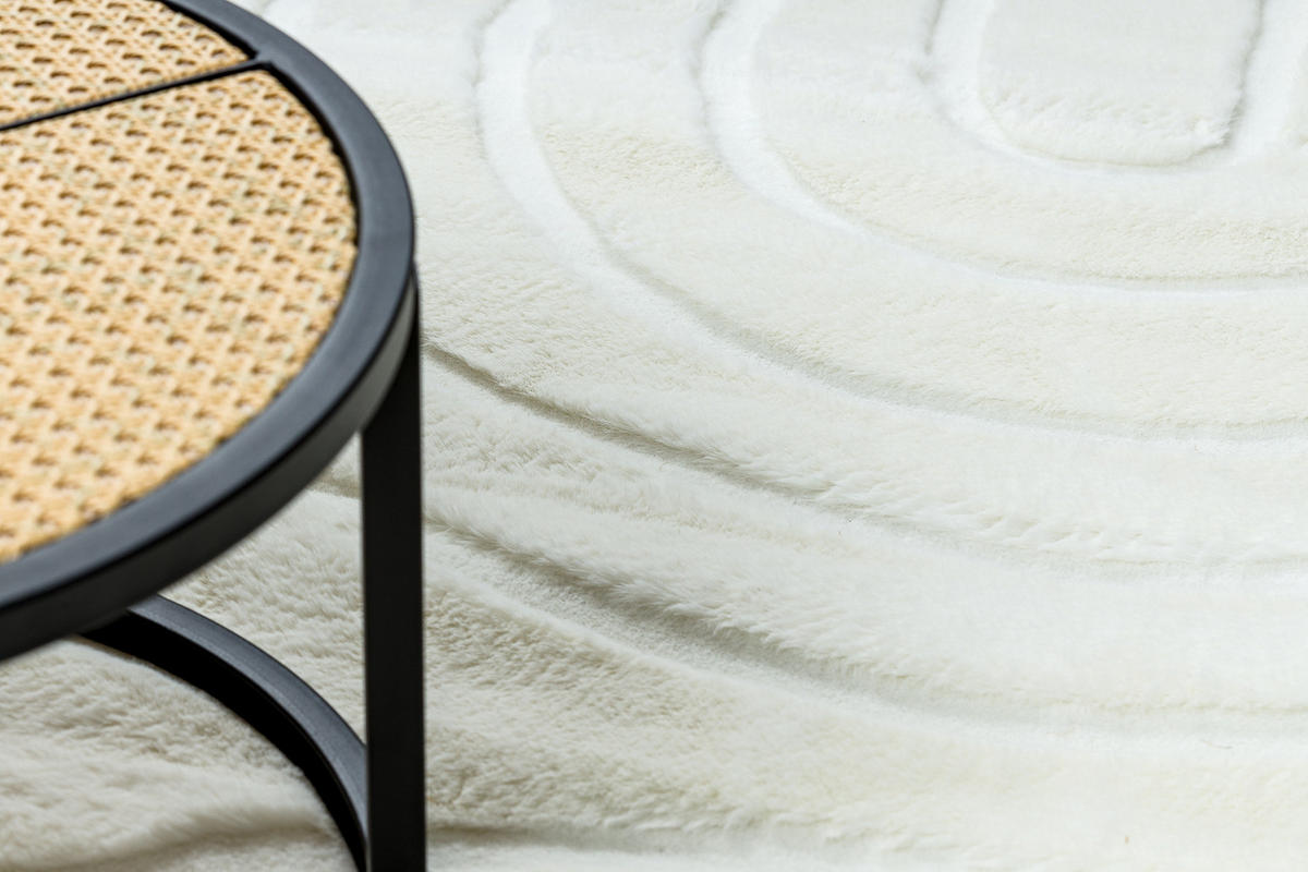 CURVY Arches waschbarer 160/220 cm - Weiß, Textil (160/220cm) - rugsX