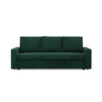SOFA 3-SITZER MIT SCHLAFFUNKTION NEO, Cord - Dunkelgrün - Grün, Textil (220/92/92cm) - Mebligo