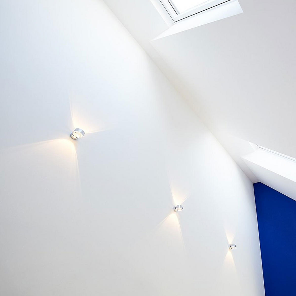 WANDLAMPE Beam Rund Aluminium - Alufarben, Metall (8/5/12cm) - s.luce