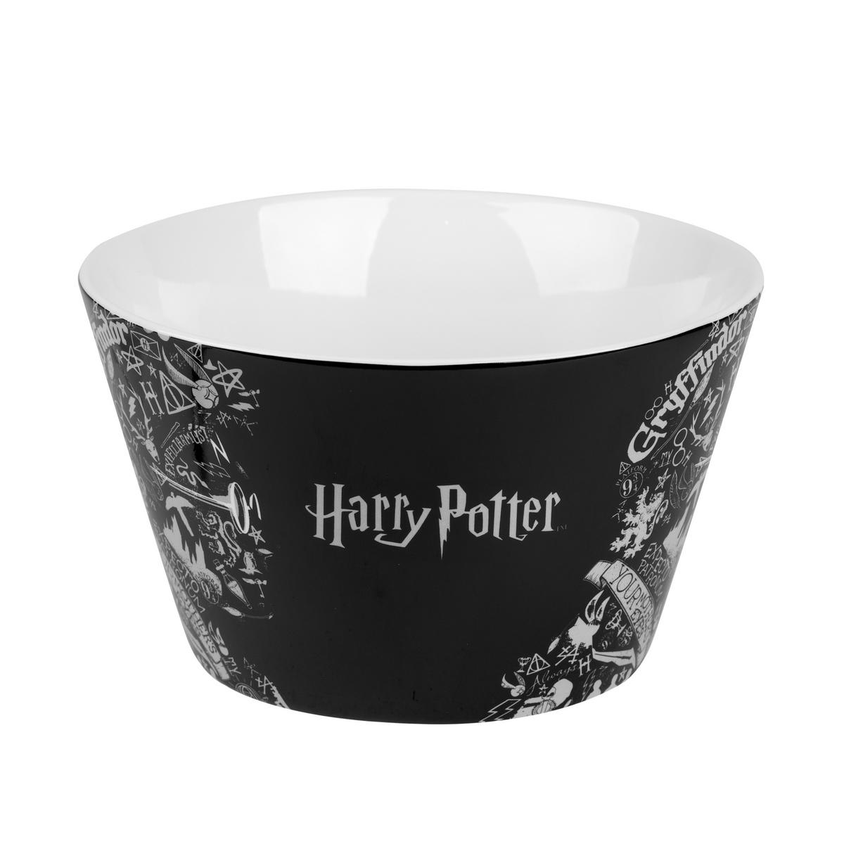 MÜSLISCHALE Harry Potter Schwarz 500 ml - Schwarz, Keramik (14cm) - United Labels