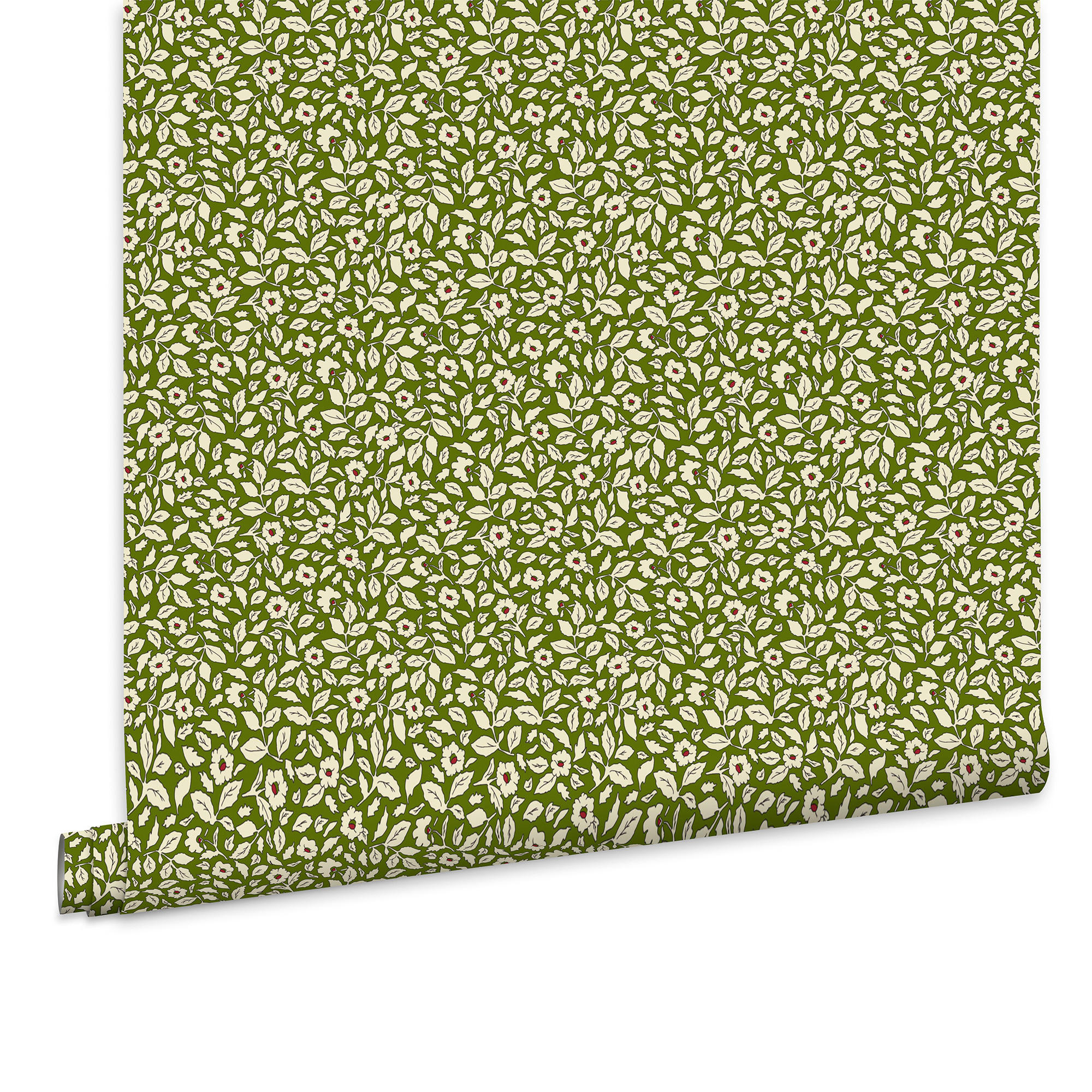 VLIESTAPETE Ditsy Blumig 1000x52cm - Grün, Papier/Kunststoff (52/1000cm) - Joules