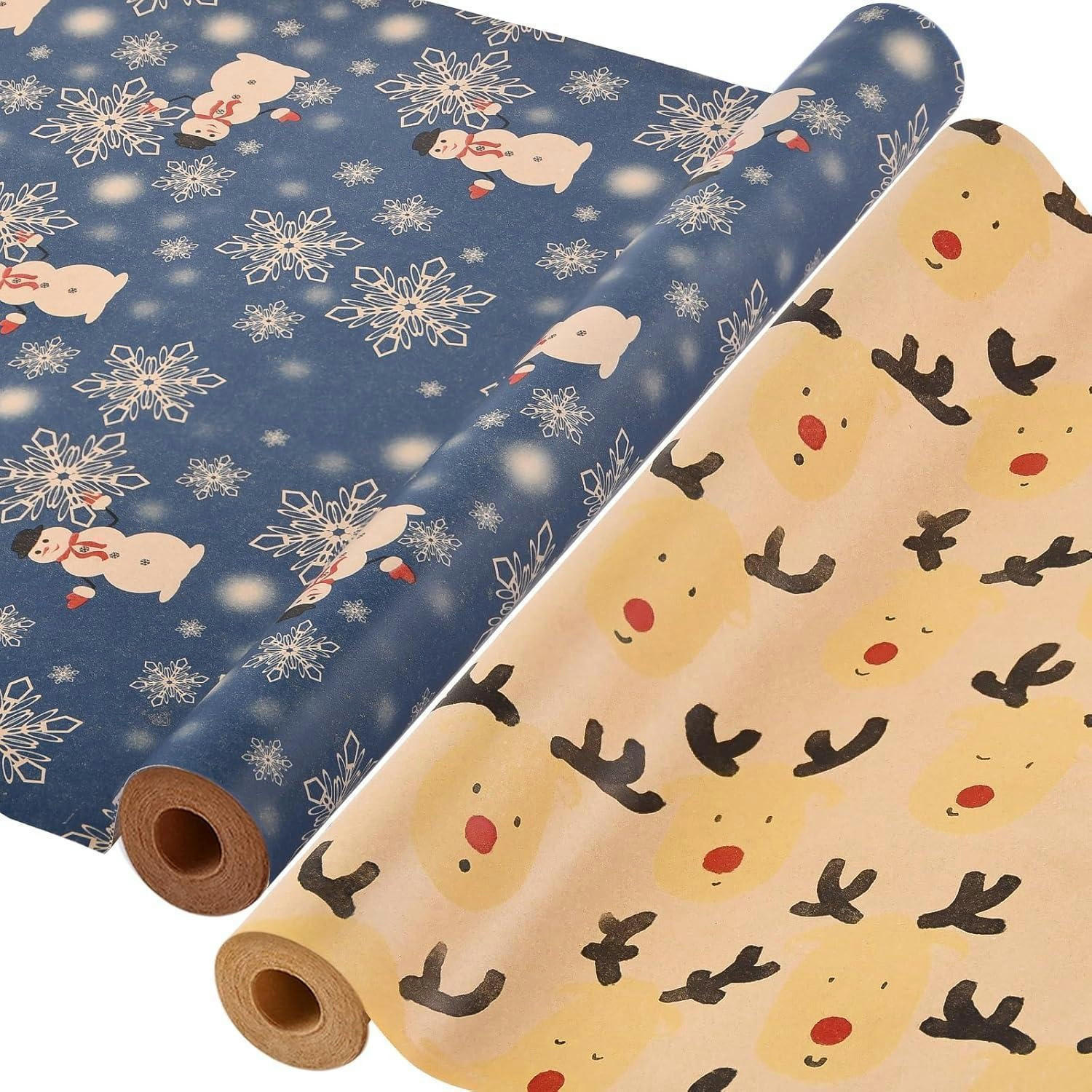 GESCHENKPAPIER 2-teiliges Set 43 cm x 15 m Weihnachten - Multicolor, Papier (43/0.1/1500cm)