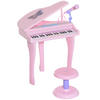 KINDER Klavier Piano - Rosa, Kunststoff (39/69/48cm) - HOMCOM