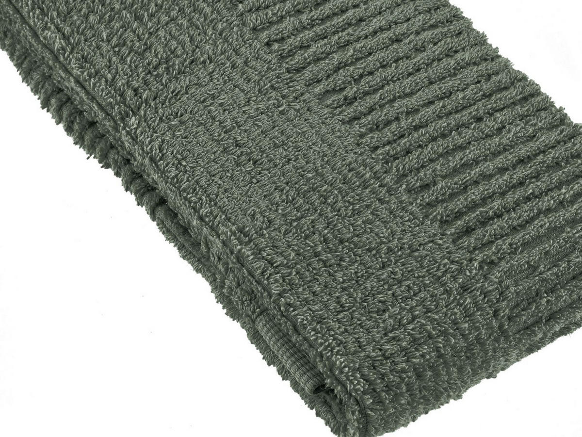 HANDTUCH Classic olive green 50/100 cm - Olivgrün, Textil (50/100cm) - Zone Denmark