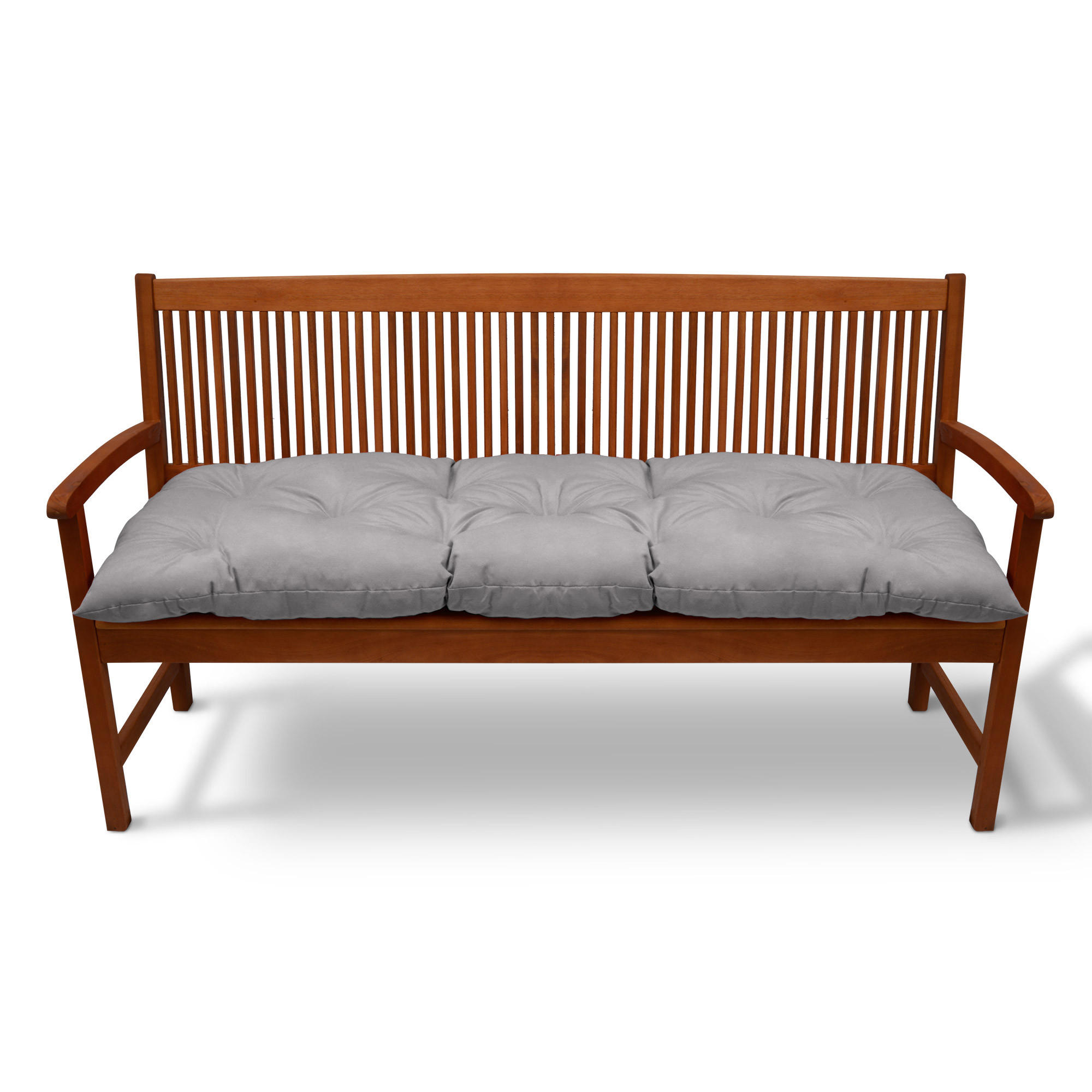 Beautissu Bankpolster Hellgrau 50x10x120 cm