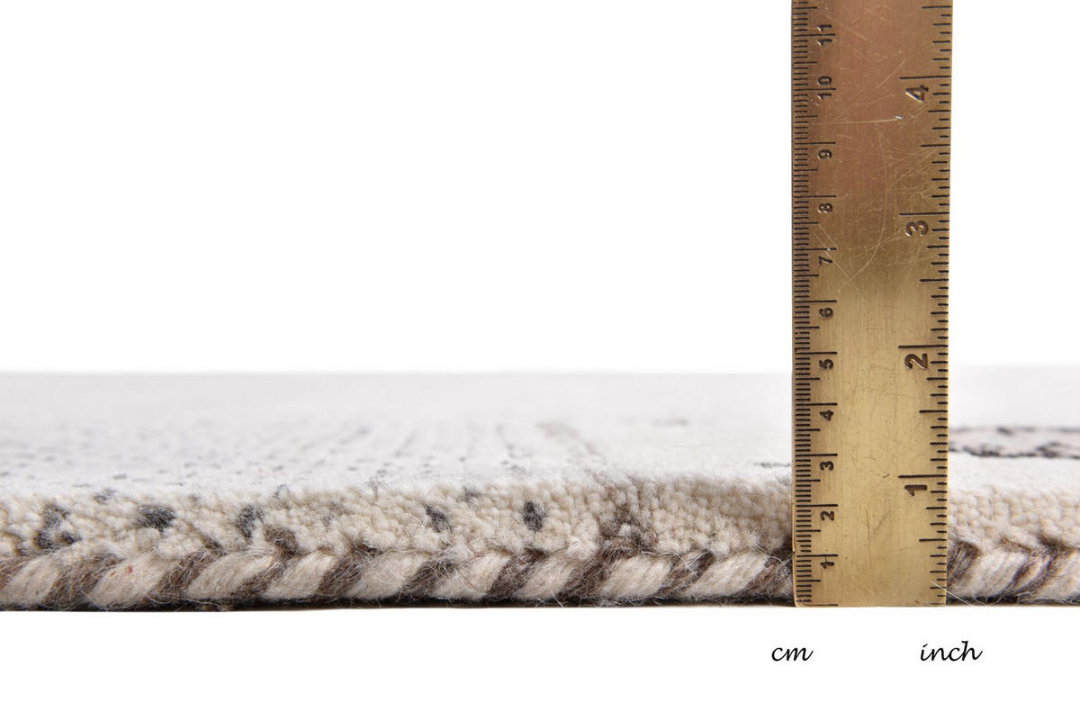 HANDKNÜPFTEPPICH Denver 170x240 cm - Beige, Textil (170/240cm) - THEKO