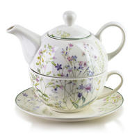 TEEKANNE Faccia weiß 17/17/22 cm Porzellan - Weiß, Keramik (0.7L) - Mondex