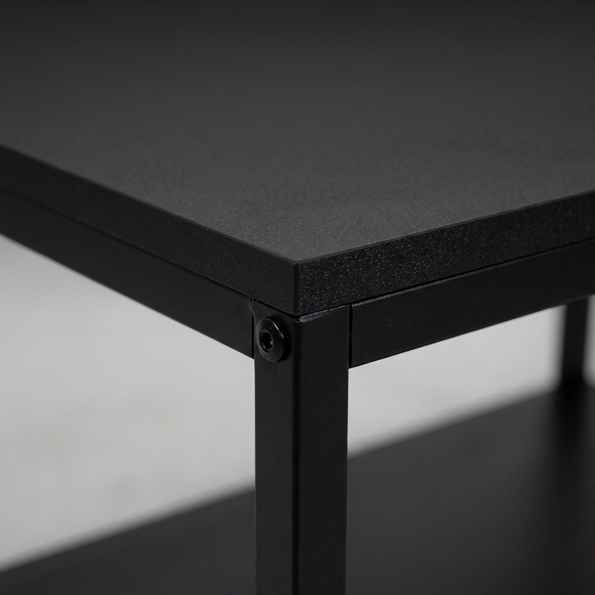 COUCHTISCH - Schwarz, Holzwerkstoff/Metall (50/80/42cm) - Relaxdays