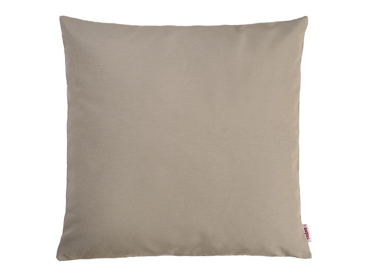 KISSENHÜLLE Wunschton taupe 45/45 cm - Taupe, Textil (45/45cm) - beties Heimtextil