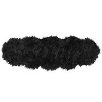 KUNSTSCHAFFELL-TEPPICH Mamungari 180/60 cm - Schwarz, Kunststoff (60/180cm) - Beliani