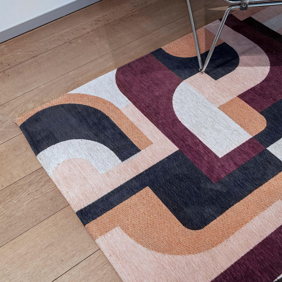 TEPPICH In-/Outdoor Flachgewebe PINK ROCK 80 x 250 cm - Pink, Textil (80/250cm) - Novatrend