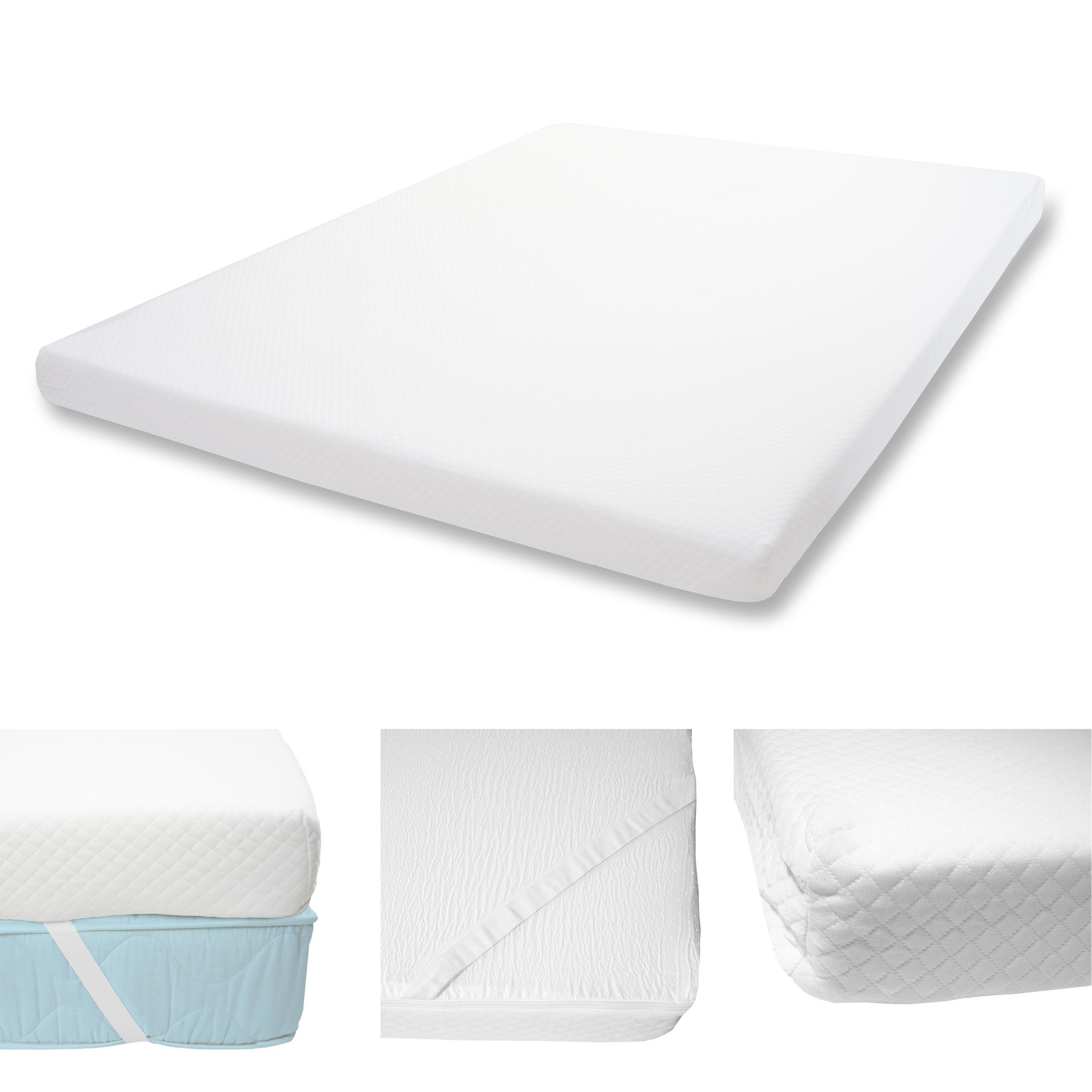 KALTSCHAUM-MATRATZENTOPPER 10CM Weiß - Weiß, Textil (200/180/10cm) - MCW