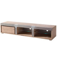 TV-BOARD Akazie 205x48x39 beige lackiert Amsterdam #103 - Beige, Holz (205/39/48cm) - Massivmoebel24